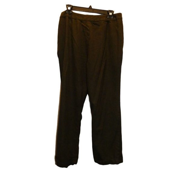 Women's Wool Green Slacks, Ralph Lauren, 14 Petite - Picture 4 of 5